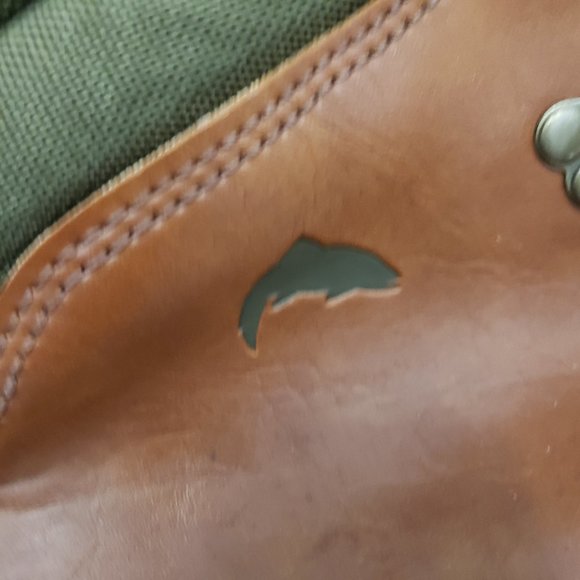 Brown lace Up Simms Mens Shoes Boots Wading Fly Fishing 14 - Picture 7 of 13